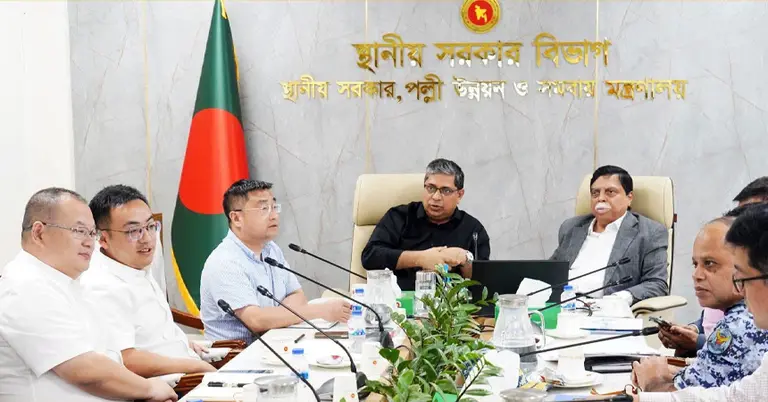 চীনা প্রতিষ্ঠানের প্রতিনিধিদলের সঙ্গে প্রতিমন্ত্রী মীর শাহে আলমের বৈঠক